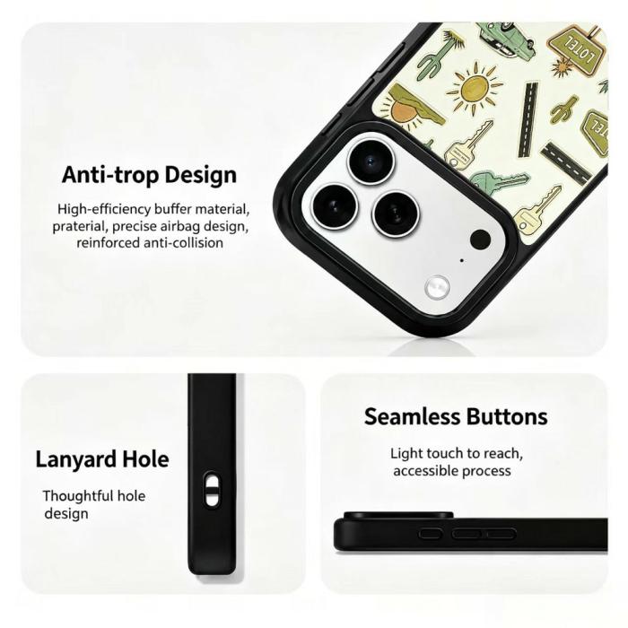 Bild 3,  iPhone 18 Pro Max/17 Pro Max Skal MagSafe UV-Mönster Bilar - Teknikhallen.se
