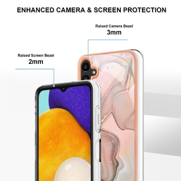 Bild 4,  Samsung Galaxy A54 5G Skal Marmor TPU Rosa - Teknikhallen.se
