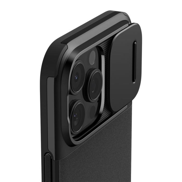 Bild 6, Spigen Spigen iPhone 16 Pro Skal MagSafe Optik Armor Black - Teknikhallen.se