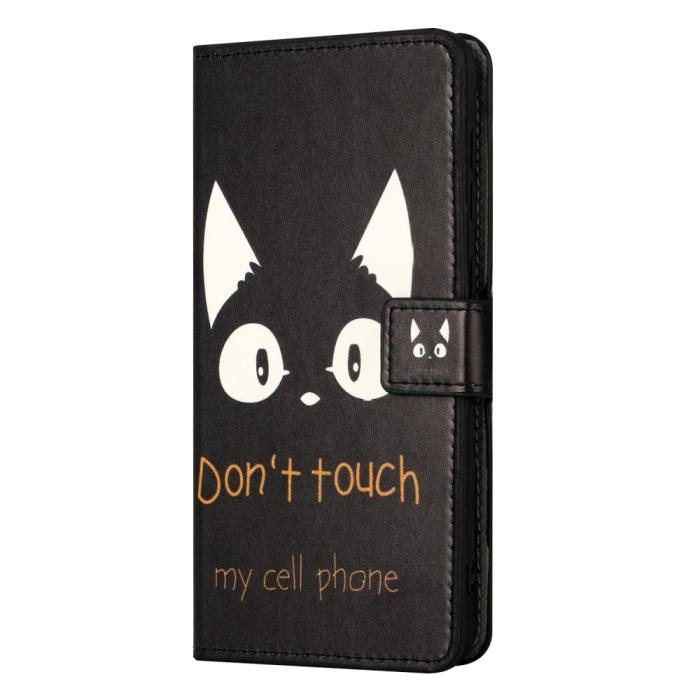 Bild 4,  Samsung Galaxy A15 5G Fodral Med Tryck Dont Touch Katt - Teknikhallen.se
