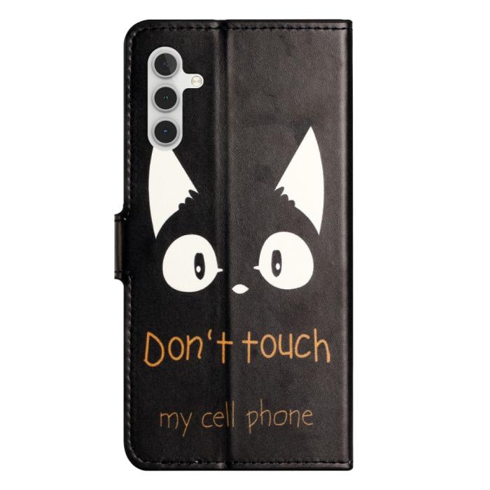 Bild 6,  Samsung Galaxy A15 5G Fodral Med Tryck Dont Touch Katt - Teknikhallen.se
