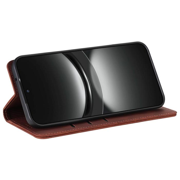 Bild 3, AZNS AZNS Samsung Galaxy S25 Ultra Fodral Läder Brun - Teknikhallen.se