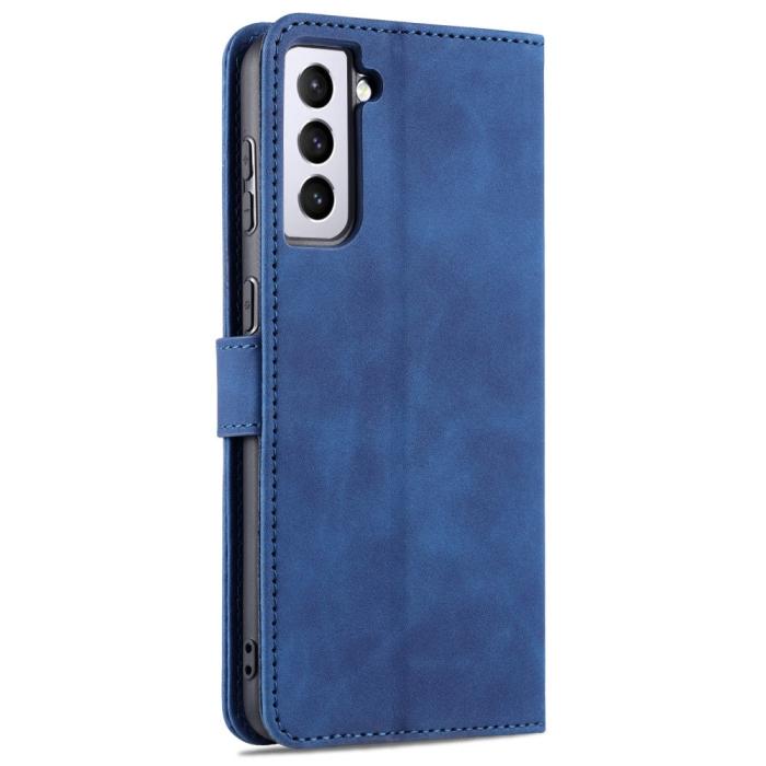 Bild 6, AZNS AZNS Samsung Galaxy S23 Fodral Läder Blå - Teknikhallen.se