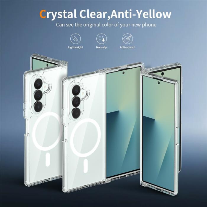 Bild 2,  Samsung Galaxy Z Fold 8 Ultra Skal MagSafe TPU Transparent - Teknikhallen.se