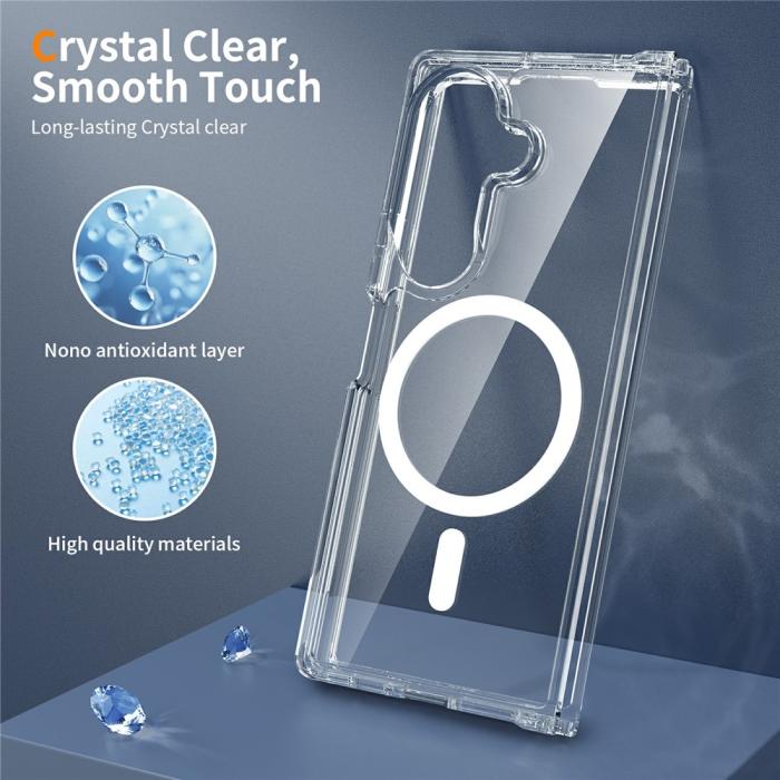 Bild 4,  Samsung Galaxy Z Fold 8 Ultra Skal MagSafe TPU Transparent - Teknikhallen.se
