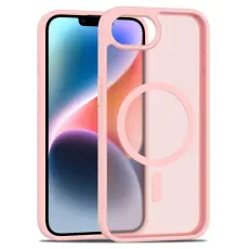  iPhone 17e / 16e Skal MagSafe Skin Touch Rosa - Teknikhallen.se