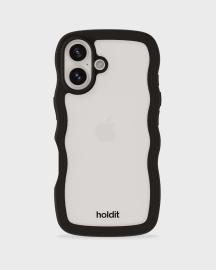 holdit holdit iPhone 16 Skal Wavy Svart/Transparent - Teknikhallen.se