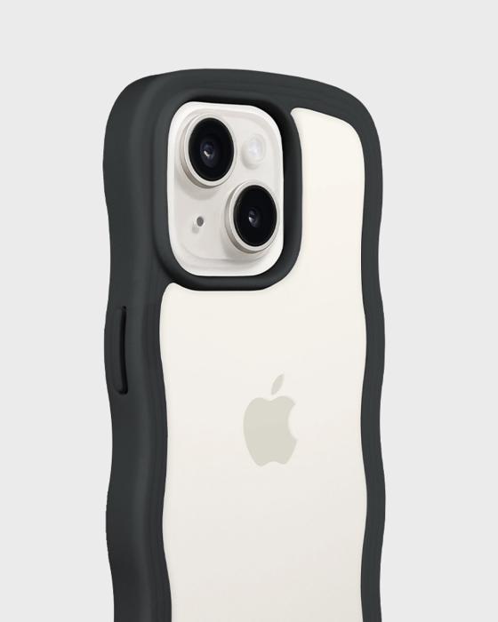 Bild 5, holdit holdit iPhone 15 / 14 / 13 Skal Wavy Svart/Transpa - Teknikhallen.se