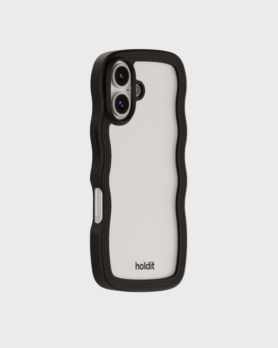 Bild 3, holdit holdit iPhone 16 Skal Wavy Svart/Transparent - Teknikhallen.se
