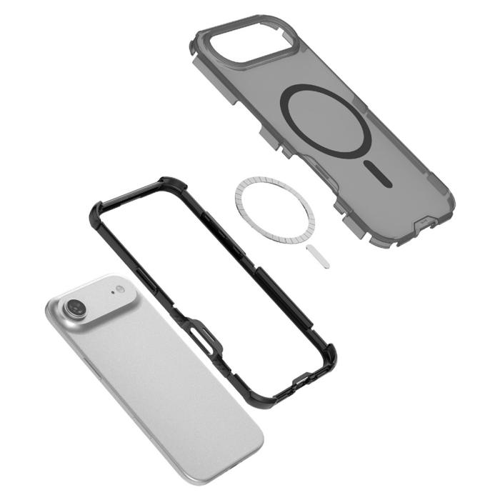 Bild 4,  iPhone Air Skal MagSafe Shockproof Hybrid Vit - Teknikhallen.se