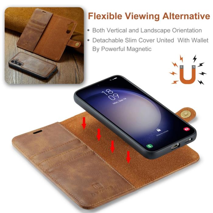 Bild 6, DG.MING DG.MING Samsung Galaxy A16 2in1 Magnet Fodral / Skal Brun - Teknikhallen.se