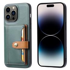  iPhone 14 Pro Skal Med Pl&aring;nboksfunktion Gr&ouml;n - Teknikhallen.se