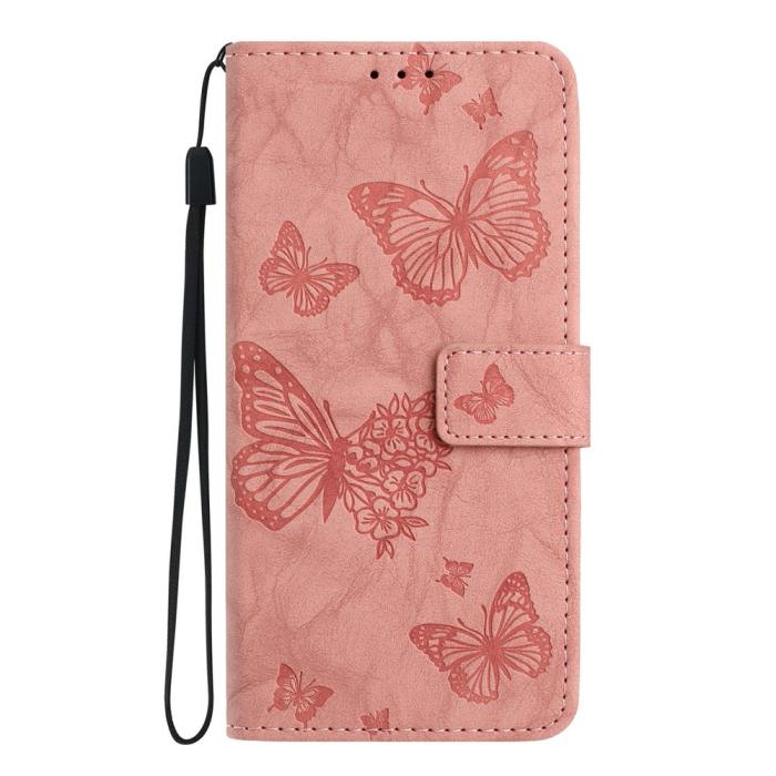 Bild 5,  Samsung Galaxy S26 Fodral Fjäril Tryck Rosa - Teknikhallen.se