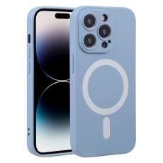  iPhone 15 Pro Max Skal MagSafe Liquid Silikon Lilagr&aring; - Teknikhallen.se