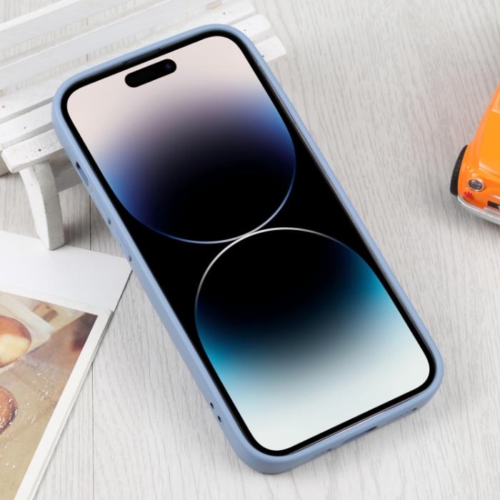 Bild 3,  iPhone 15 Pro Max Skal MagSafe Liquid Silikon Lilagrå - Teknikhallen.se