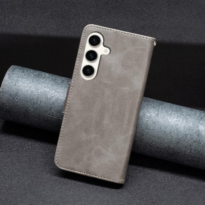 Bild 6,  Samsung Galaxy S24 FE Fodral Läder Grå - Teknikhallen.se