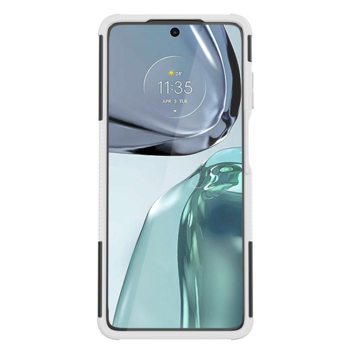 Bild 3,  Motorola Moto G62 5G Skal Ultimata Stöttåligt med Stöd Vit - Teknikhallen.se