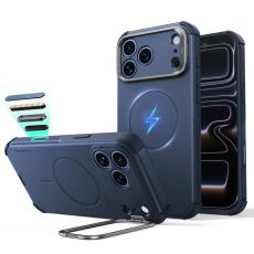 ESR ESR iPhone 18 Pro / 17 Pro Skal MagSafe Cyber Tough Kickstand Bl&aring; - Teknikhallen.se