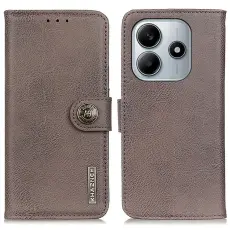 KHAZNEH KHAZNEH Xiaomi Redmi Note 14 4G Fodral L&auml;der Khaki - Teknikhallen.se