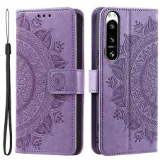  Sony Xperia 5 IV Fodral Mandala L&auml;der Lila - Teknikhallen.se