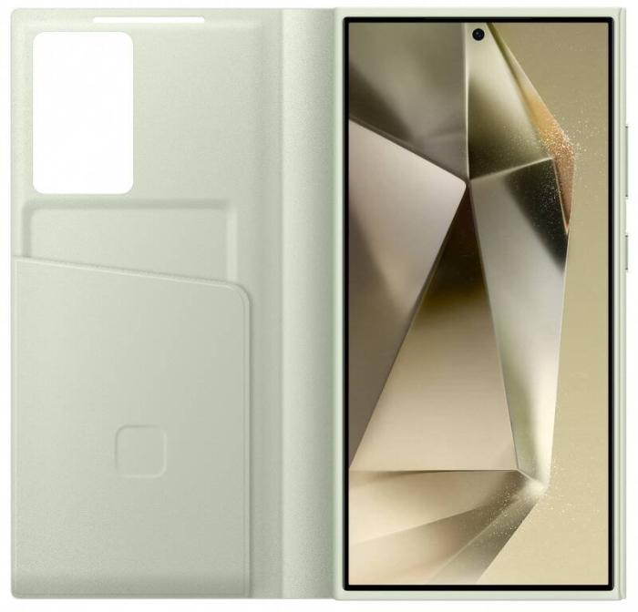 Bild 3, Samsung Samsung Galaxy S24 Ultra Fodral Smart Clear View Light Green - Teknikhallen.se
