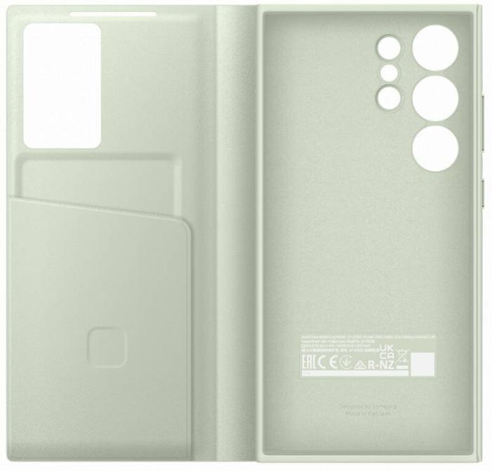 Bild 4, Samsung Samsung Galaxy S24 Ultra Fodral Smart Clear View Light Green - Teknikhallen.se