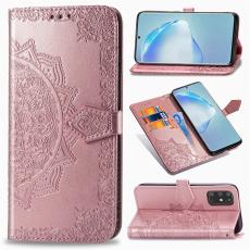  Samsung Galaxy S20 Plus - Mandala Pl&aring;nboksfodral - Ros&eacute;guld - Teknikhallen.se