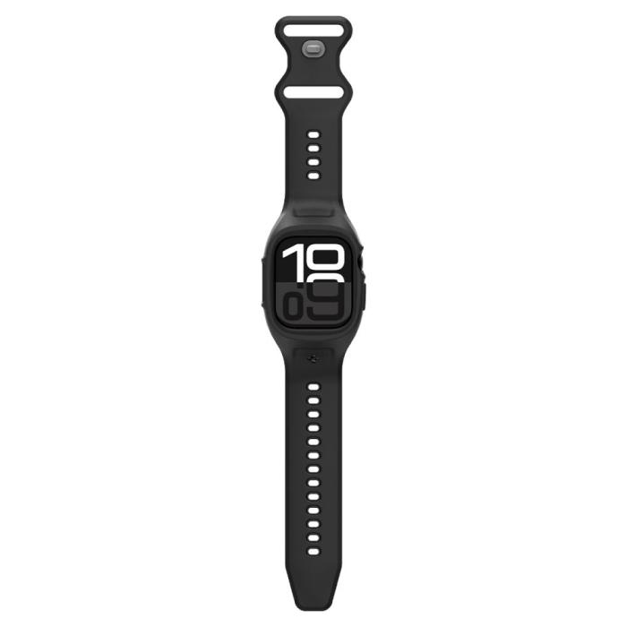 Bild 5, Spigen Spigen Apple Watch 11 / 10 46 mm Skal/Armband Liquid Air Matt Svart - Teknikhallen.se