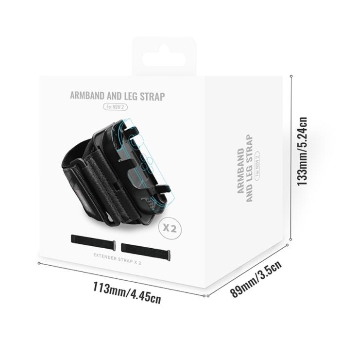 Bild 5, JYS JYS Nintendo Switch 2 Joy-Con Arm / Benrem Svart - Teknikhallen.se