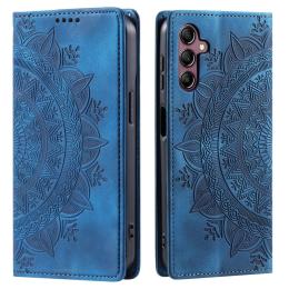  Samsung Galaxy S24 Plus Fodral Flip Mandala Läder Blå - Teknikhallen.se