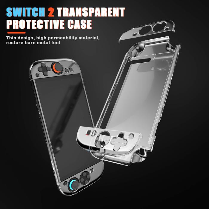 Bild 4,  Nintendo Switch 2 Skal Transparent - Teknikhallen.se