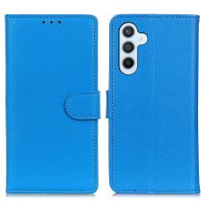  Samsung Galaxy A54 5G Fodral Litchi Textur Bl&aring; - Teknikhallen.se