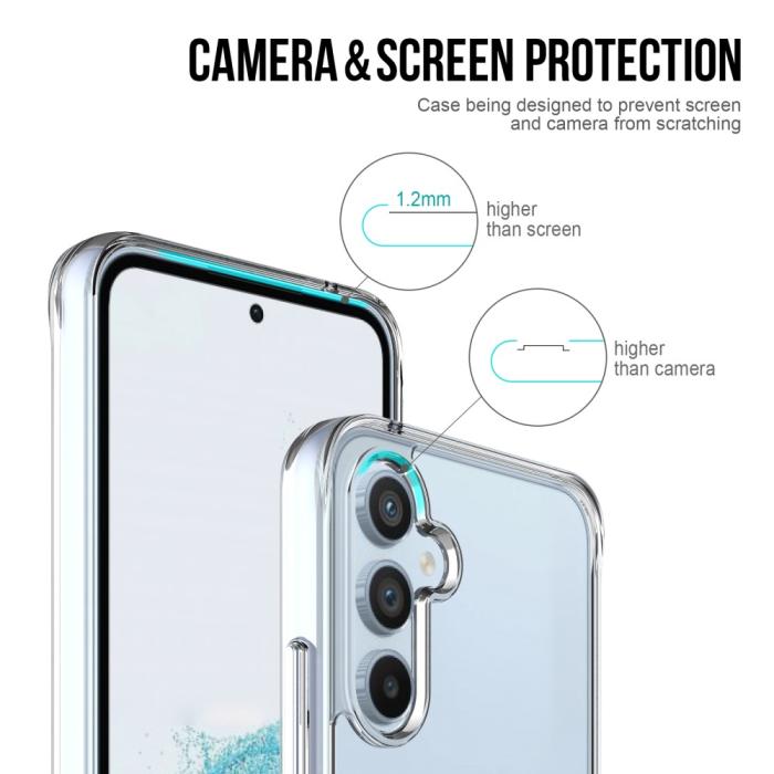 Bild 3,  Samsung Galaxy A54 5G Skal Shockproof Hybrid Transparent - Teknikhallen.se
