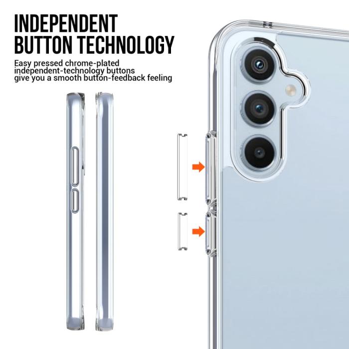 Bild 5,  Samsung Galaxy A54 5G Skal Shockproof Hybrid Transparent - Teknikhallen.se