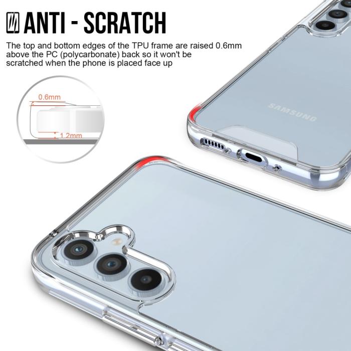 Bild 6,  Samsung Galaxy A54 5G Skal Shockproof Hybrid Transparent - Teknikhallen.se