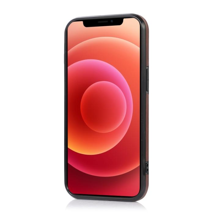 Bild 3,  iPhone 14 Plus Skal Med Kortfack Och Magnet Brun - Teknikhallen.se
