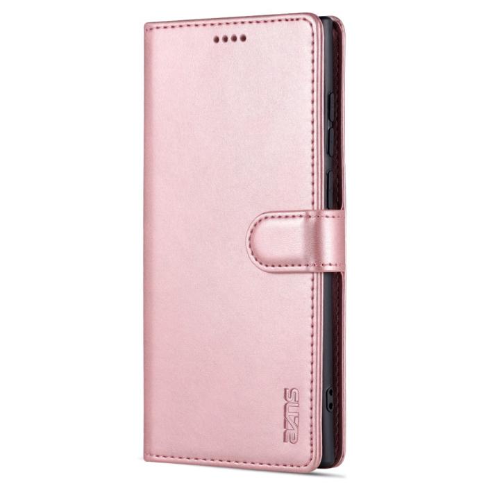 Bild 2, AZNS AZNS Samsung Galaxy S22 Ultra Fodral Läder Roséguld - Teknikhallen.se