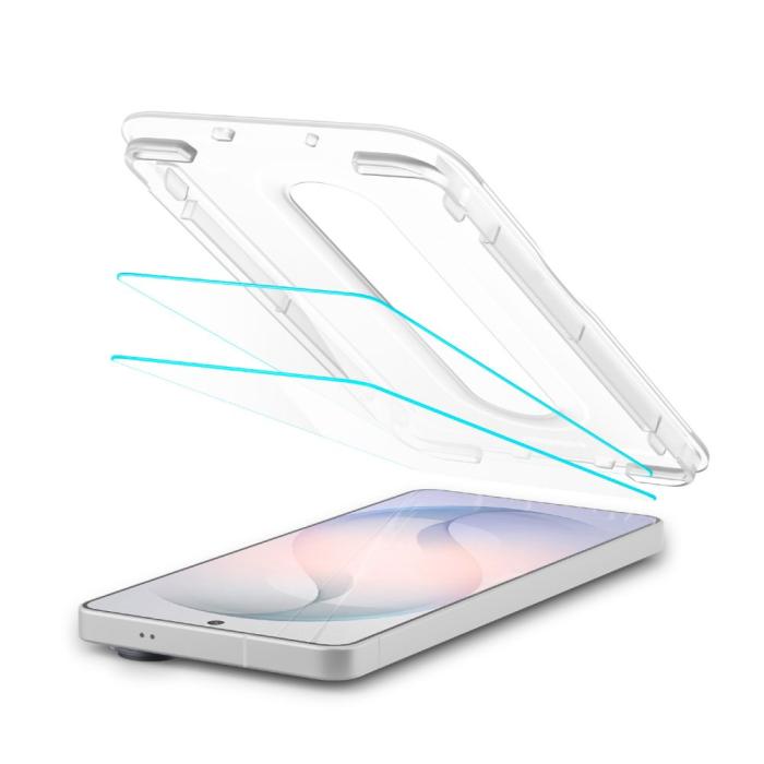 Bild 2, Spigen Spigen Galaxy S26 2-PACK Skärmskydd GLAS.tR 