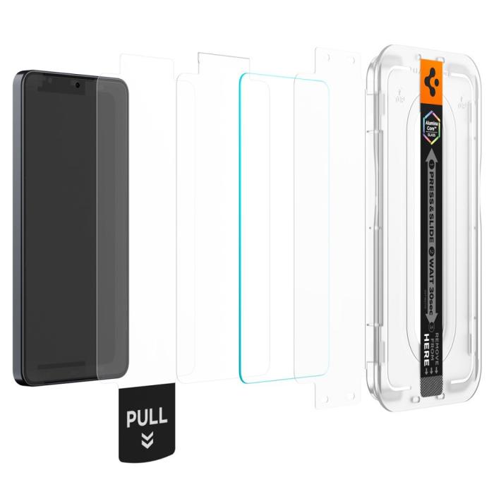 Bild 3, Spigen Spigen Galaxy S26 2-PACK Skärmskydd GLAS.tR 