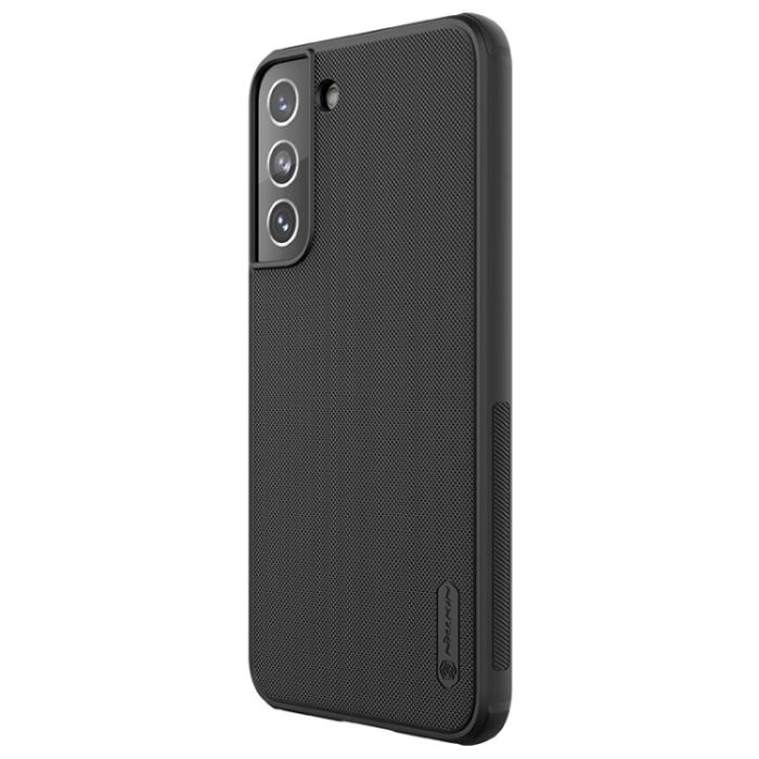 Bild 2, NILLKIN NILLKIN Samsung Galaxy S22 Skal Frosted Shield Svart - Teknikhallen.se