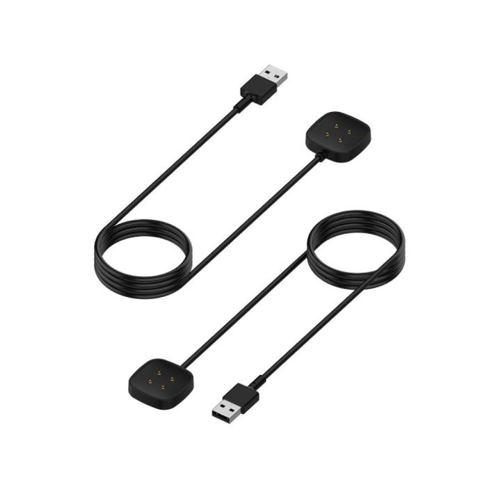 Bild 4,  1m Laddare För Fitbit Versa 4 Svart - Teknikhallen.se