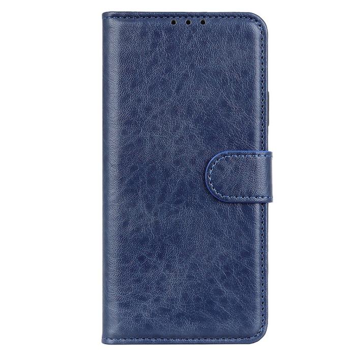 Bild 6,  Samsung Galaxy S23 Plus Fodral Crazy Horse Läder Blå - Teknikhallen.se