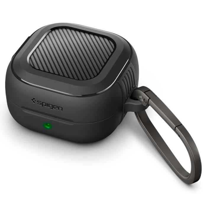 Bild 6, Spigen Spigen Galaxy Buds 4 / 4 Pro Skal Rugged Armor Matt Svart - Teknikhallen.se