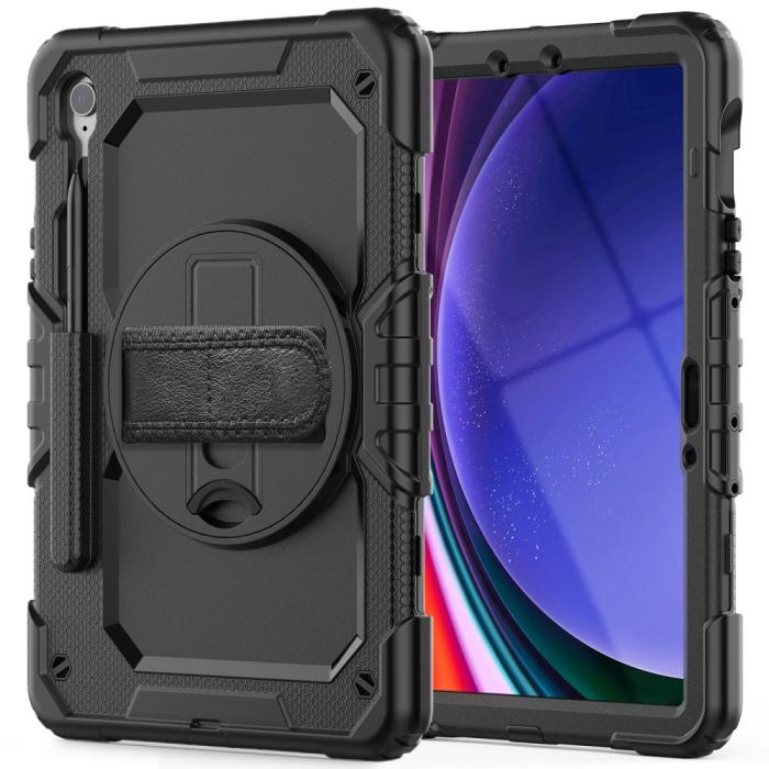 Bild 2, Tech-Protect Tech-Protect Galaxy Tab S9 FE Skal Solid360 Svart - Teknikhallen.se