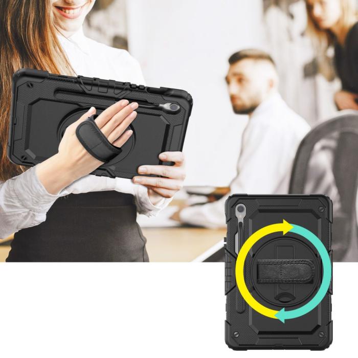 Bild 3, Tech-Protect Tech-Protect Galaxy Tab S9 FE Skal Solid360 Svart - Teknikhallen.se