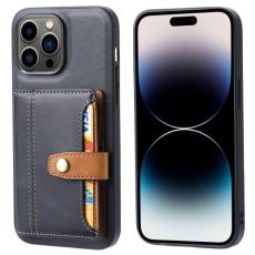  iPhone 14 Pro Skal Med Pl&aring;nboksfunktion Svart - Teknikhallen.se