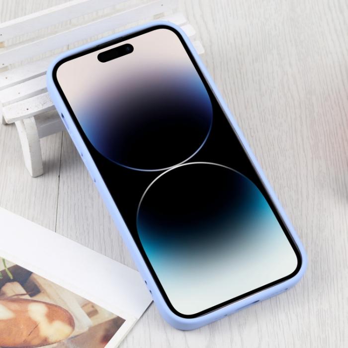 Bild 3,  iPhone 15 Pro Max Skal MagSafe Liquid Silikon Ljus Lila - Teknikhallen.se