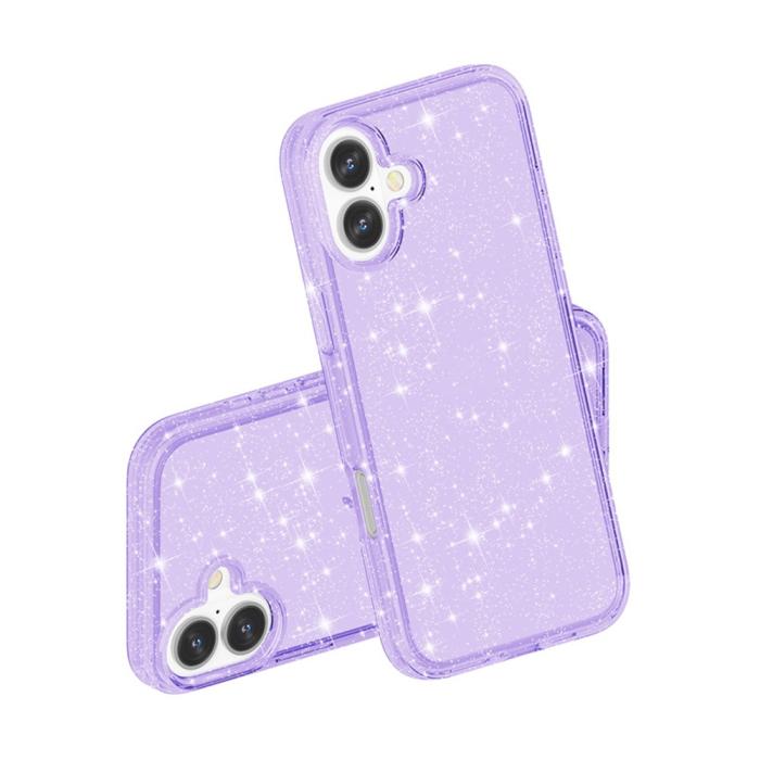 Bild 5,  iPhone 17 Skal Hybrid Glitter Lila - Teknikhallen.se