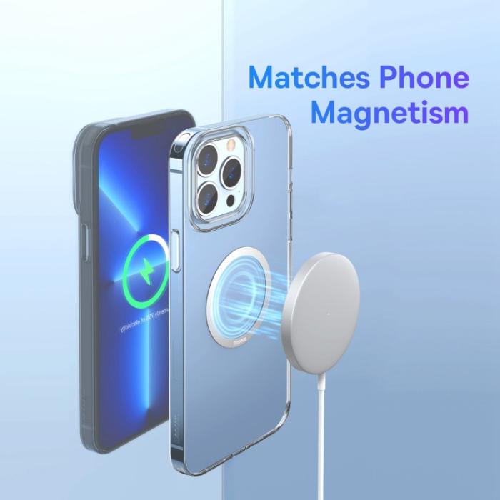 Bild 2, BASEUS Baseus 2-PACK Magnetisk MagSafe Ring Ultra Tunn Silver - Teknikhallen.se
