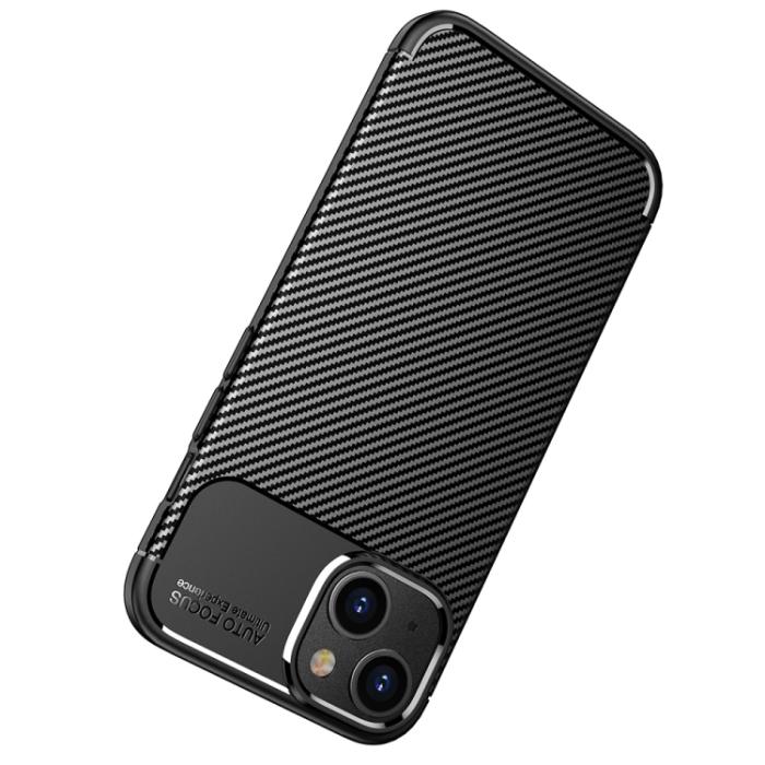 Bild 5,  iPhone 14 Pro Max Skal Kolfiber Textur Blå - Teknikhallen.se